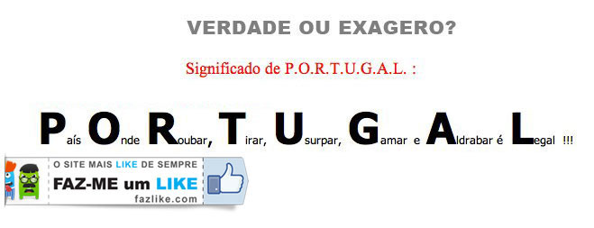 Significado de portugal - humor
