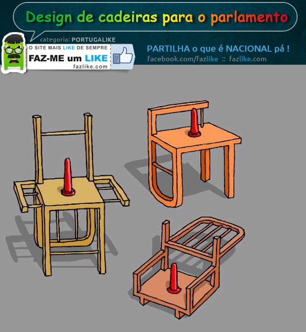 Design de cadeiras para o parlamento