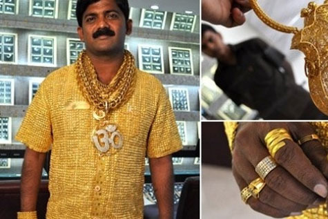 camisa de ouro vendida a indiano